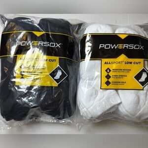 2 PowerSox Men's Cushion Low Cut Socks, 12-Pack 
1 each Black & White 24 total
